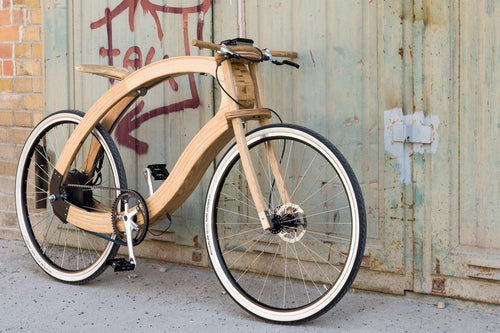 Wooden bicycle